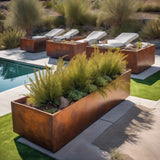 Corten Steel Box Planters