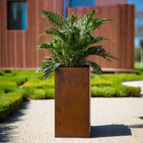 Corten Steel Column Planters