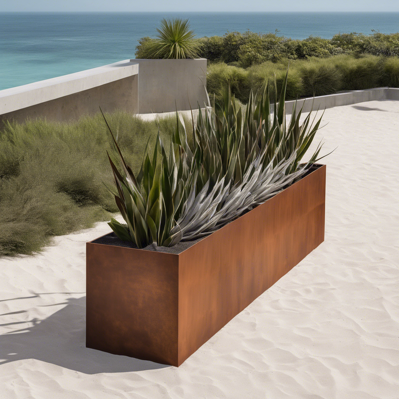 Corten Steel Box Planters