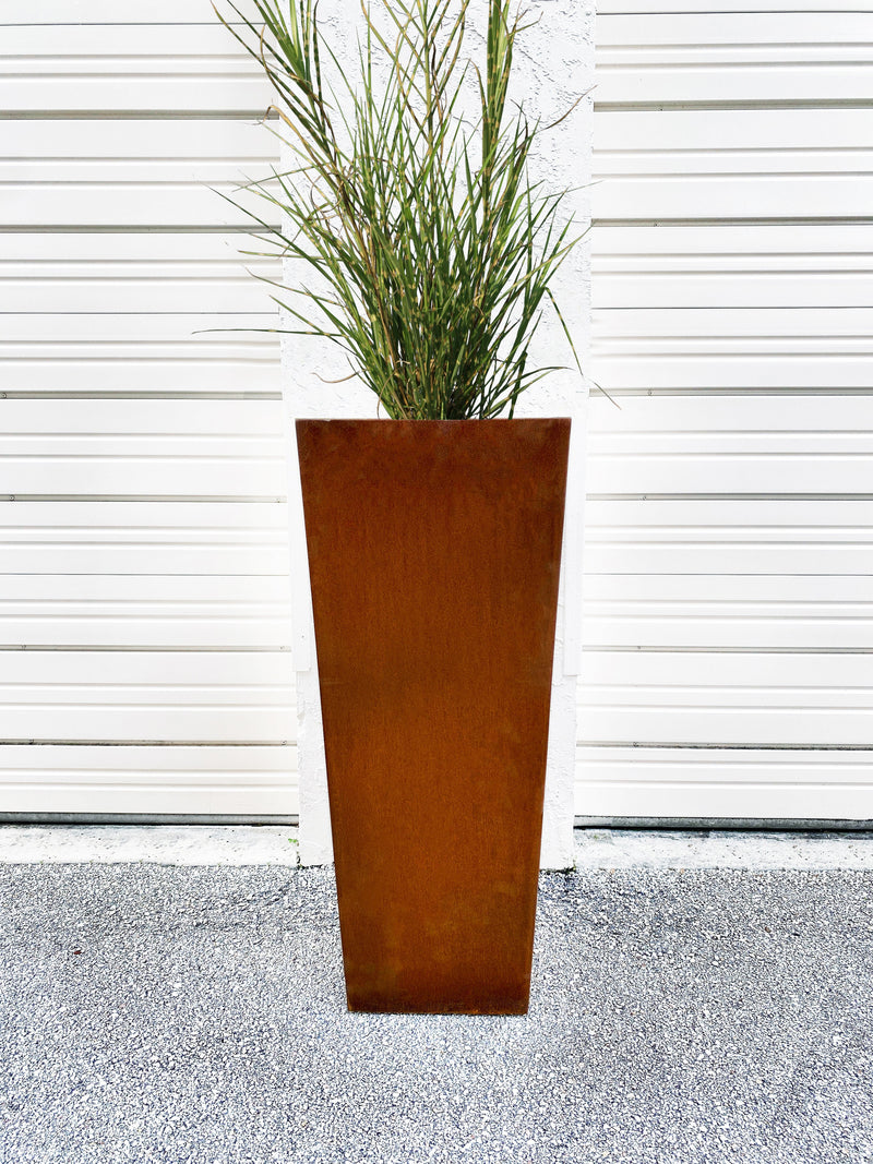 Corten Steel Tapered Planter